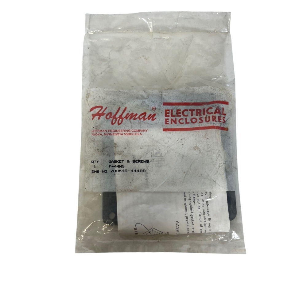 Hoffman‎ F-44WG Gasket and Screws Kit for Electrical Enclosures 4x4 Wireway New